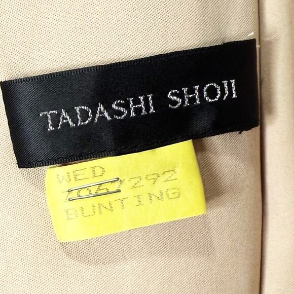 Tadashi Shoji Lace Crepe A-Line Sheath Maxi Dress Gown Navy - Picture 12 of 16